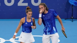 sakkari tsitsipas olympics ap